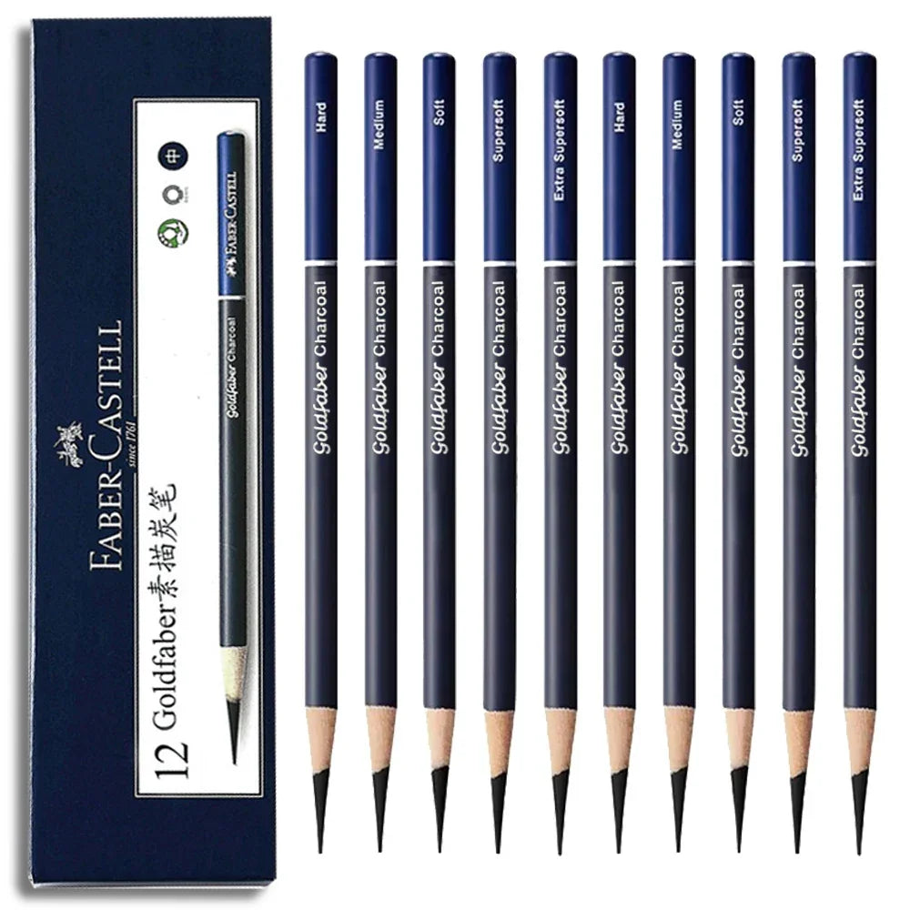 Buy The Best By Artsulli - Art is Long Life Short - 5/10PCS Faber Castell Goldfaber Charcoal Graphite Sketch Set Pencils for Drawing