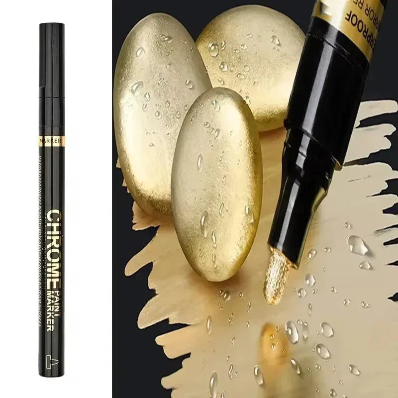 Buy The Best By Artsulli - Art is Long Life Short - 5/1pcs Chrome Pen Marker Mirror Waterproof Paint Repair For Rock Ceramic Glass Metallic
