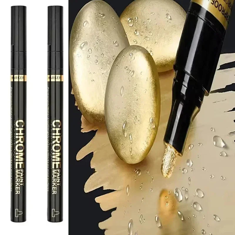 Buy The Best By Artsulli - Art is Long Life Short - 5/1pcs Chrome Pen Marker Mirror Waterproof Paint Repair For Rock Ceramic Glass Metallic