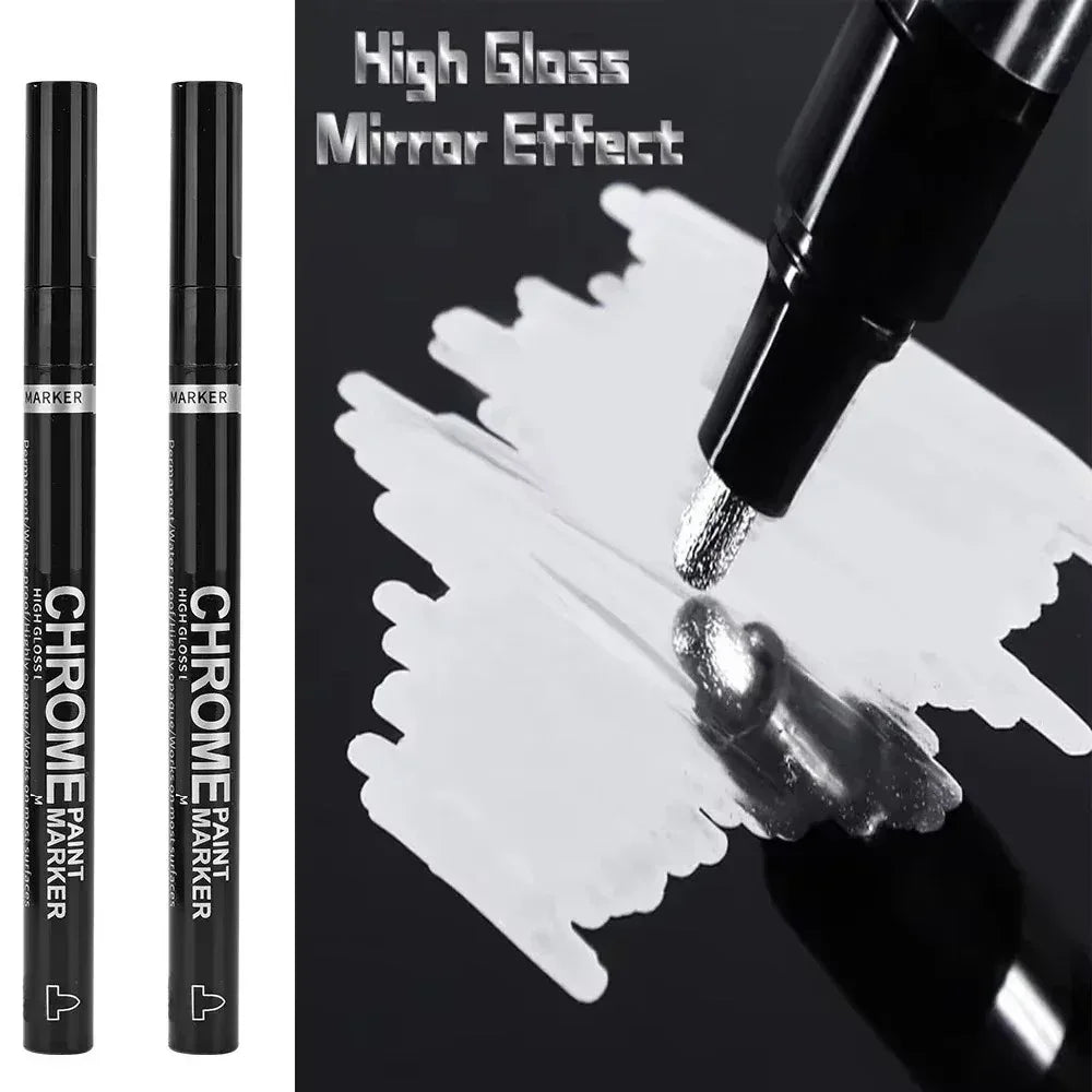 Buy The Best By Artsulli - Art is Long Life Short - 5/1pcs Chrome Pen Marker Mirror Waterproof Paint Repair For Rock Ceramic Glass Metallic