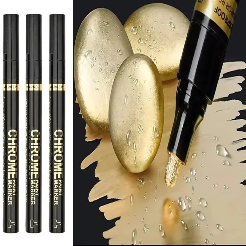 Buy The Best By Artsulli - Art is Long Life Short - 5/1pcs Chrome Pen Marker Mirror Waterproof Paint Repair For Rock Ceramic Glass Metallic