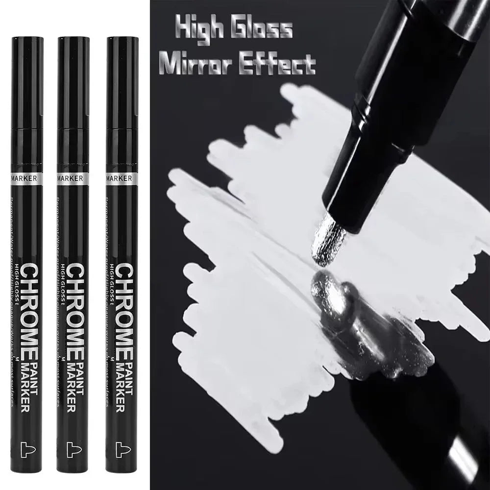 Buy The Best By Artsulli - Art is Long Life Short - 5/1pcs Chrome Pen Marker Mirror Waterproof Paint Repair For Rock Ceramic Glass Metallic