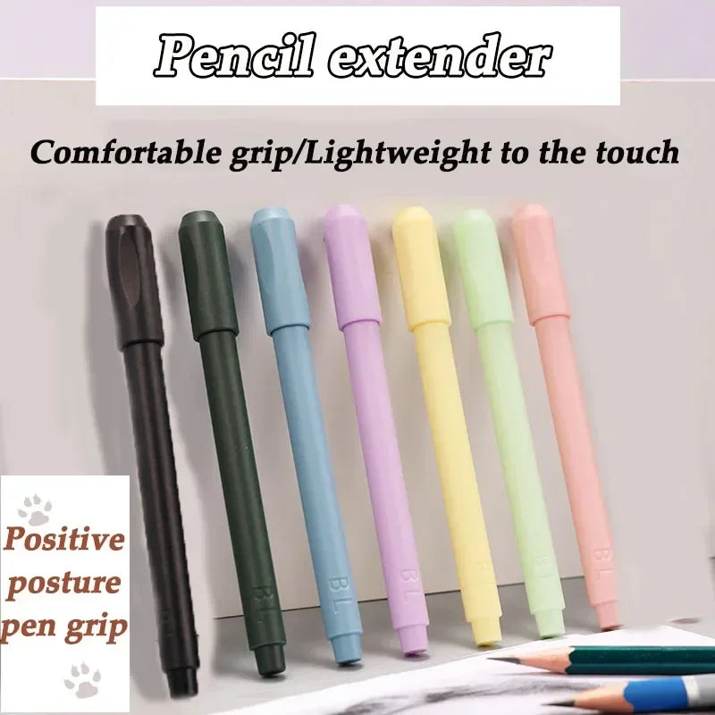 Buy The Best By Artsulli - Art is Long Life Short - 5 Pcs Pencil extender art pen grip holder sketching pencil colored case extension