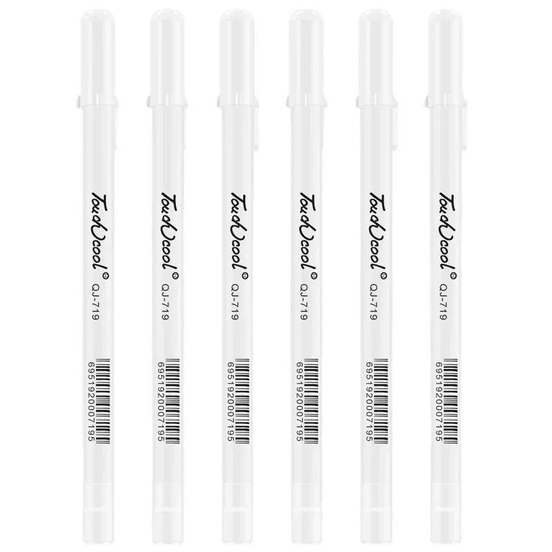 Buy The Best By Artsulli - Art is Long Life Short - 5 PCS White Manga Marker Pens Set 0.8mm Permanent Ink Scrapbook Tire Pen Waterproof
