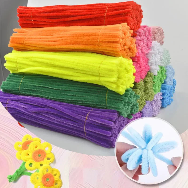Buy The Best By Artsulli - Art is Long Life Short - 50/100Pcs Chenille Stems Colorful DIY Strips Twist Bar Anvil Wire Plush Handmade