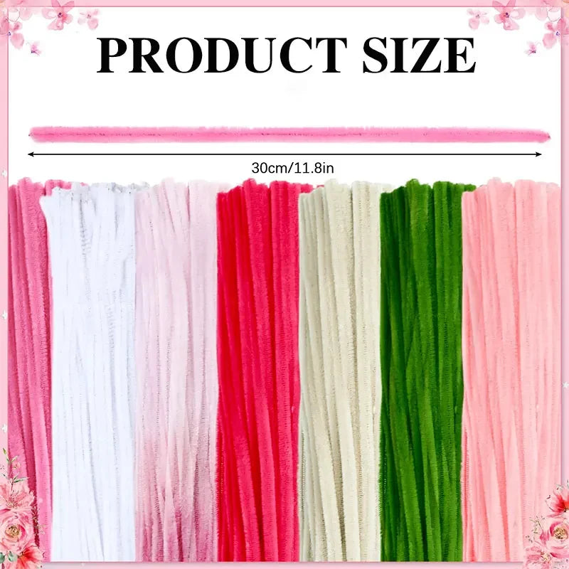 Buy The Best By Artsulli - Art is Long Life Short - 50/100Pcs Chenille Stems Colorful DIY Strips Twist Bar Anvil Wire Plush Handmade