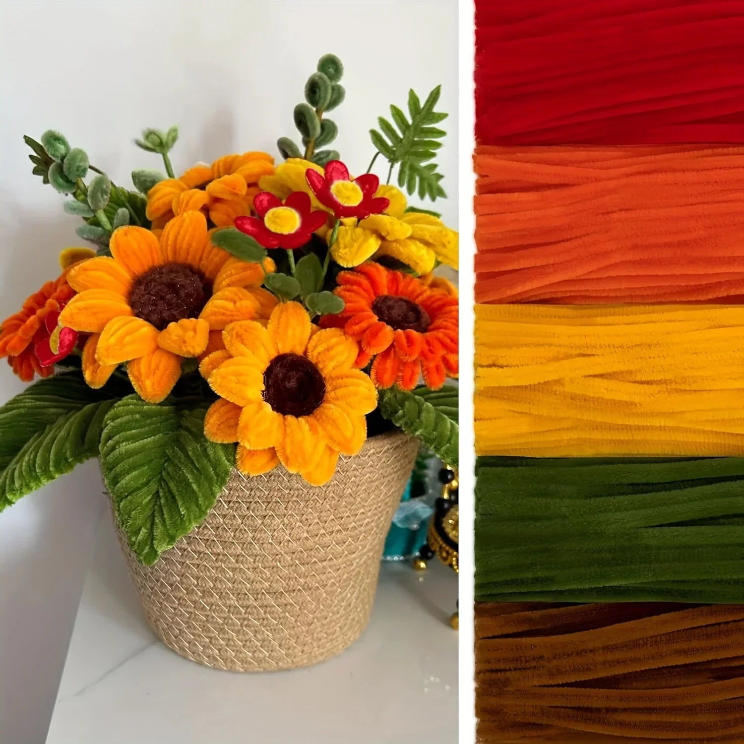 Buy The Best By Artsulli - Art is Long Life Short - 500/600 Pieces Pipe Cleaners Chenille Stems 12 Inch Craft Supplies Bulk for DIY