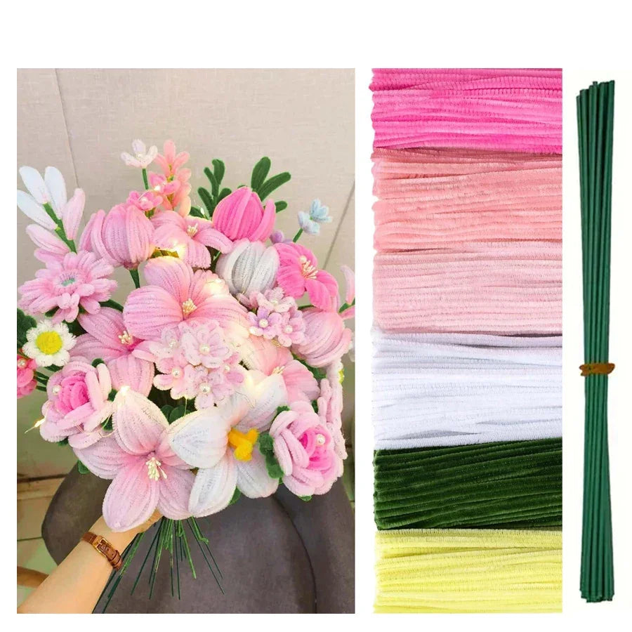 Buy The Best By Artsulli - Art is Long Life Short - 500/600 Pieces Pipe Cleaners Chenille Stems 12 Inch Craft Supplies Bulk for DIY