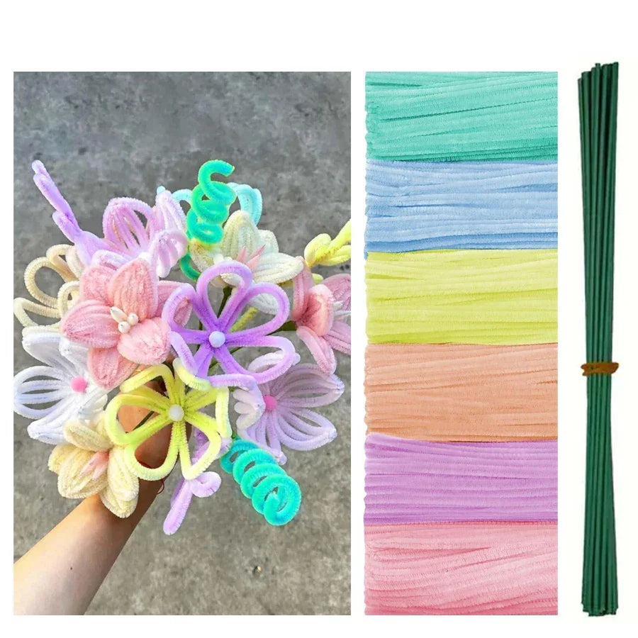 Buy The Best By Artsulli - Art is Long Life Short - 500/600 Pieces Pipe Cleaners Chenille Stems 12 Inch Craft Supplies Bulk for DIY