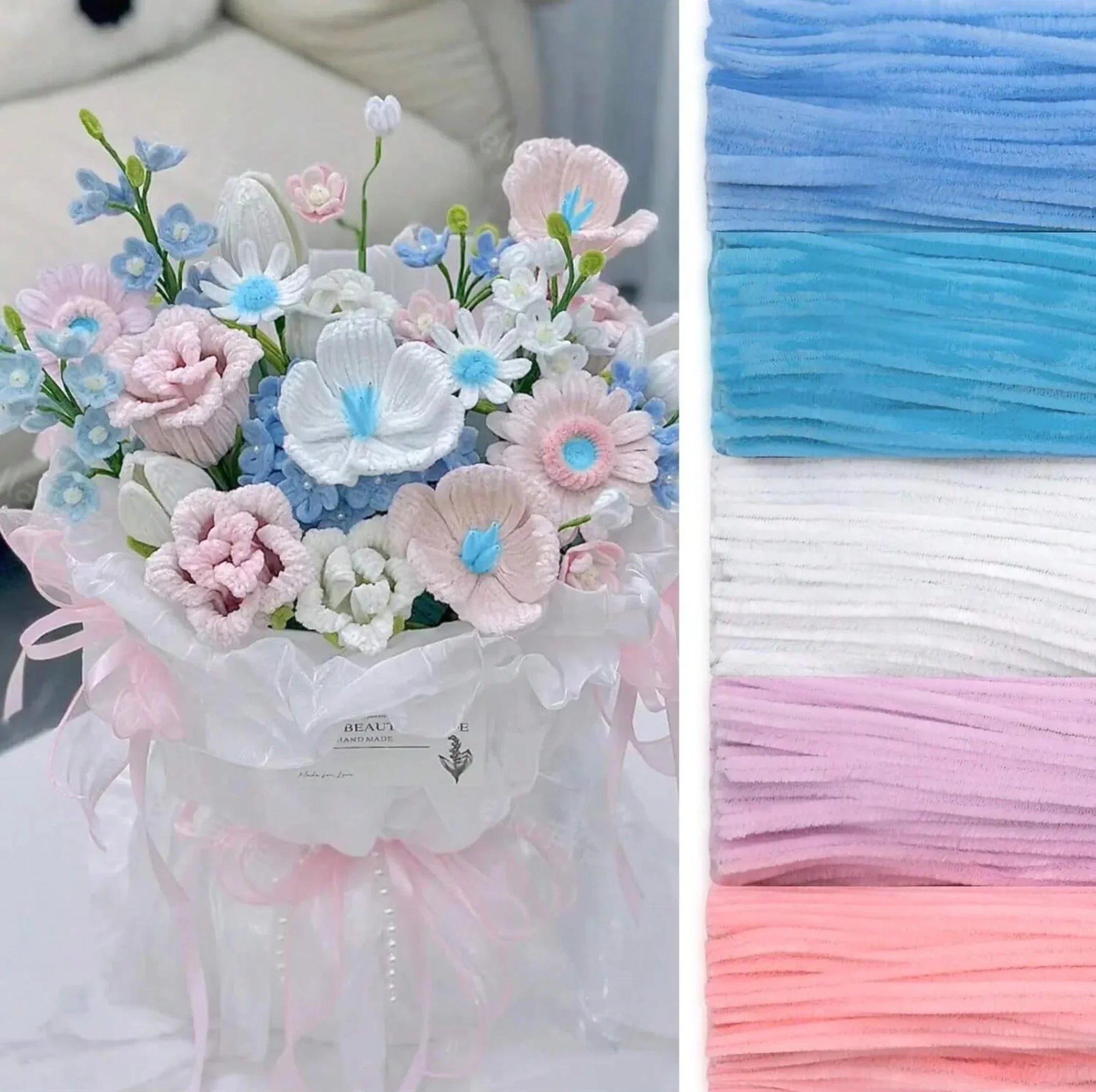 Buy The Best By Artsulli - Art is Long Life Short - 500/600 Pieces Pipe Cleaners Chenille Stems 12 Inch Craft Supplies Bulk for DIY