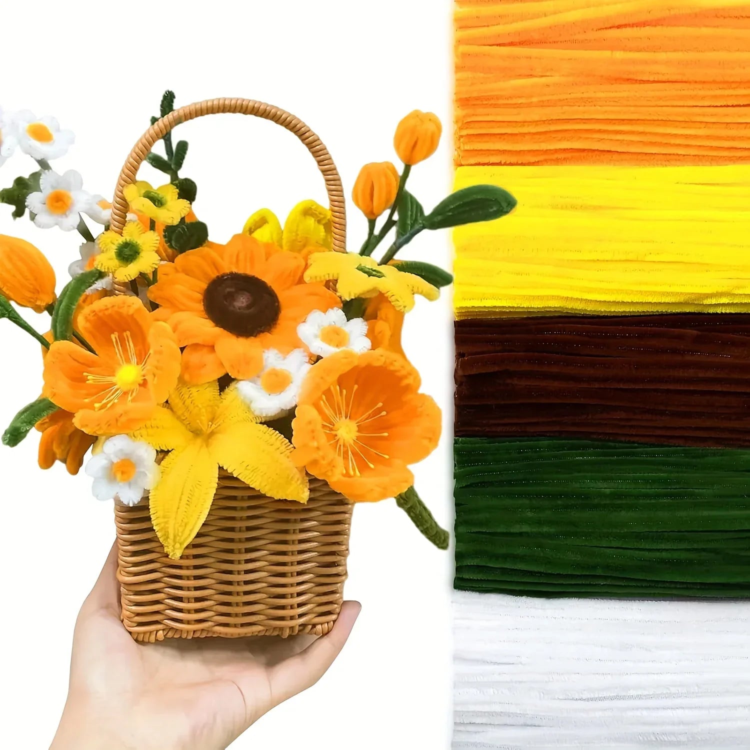 Buy The Best By Artsulli - Art is Long Life Short - 500/600 Pieces Pipe Cleaners Chenille Stems 12 Inch Craft Supplies Bulk for DIY