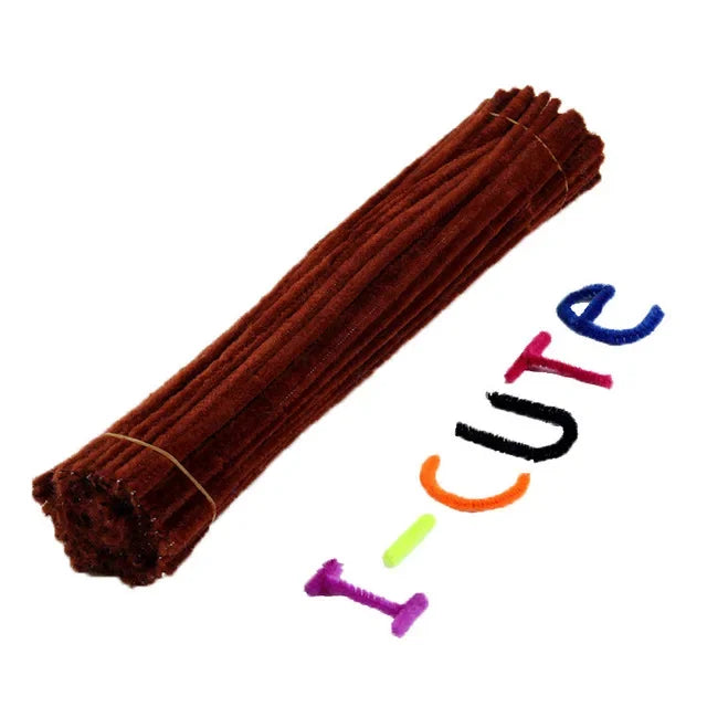 Buy The Best By Artsulli - Art is Long Life Short - 50pcs Chenille Stems Pipe Cleaners Kids Plush Stick Children’s Educational Toys