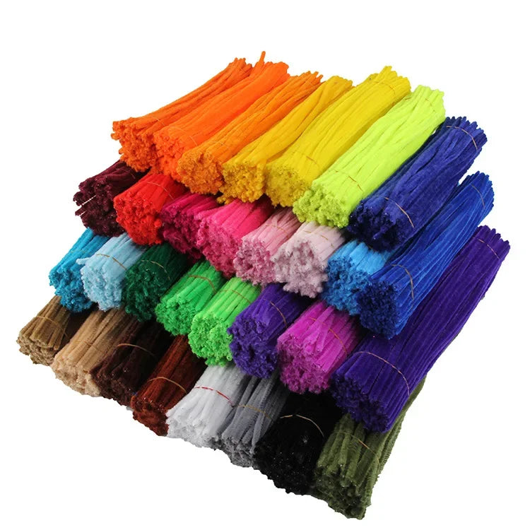 Buy The Best By Artsulli - Art is Long Life Short - 50pcs Chenille Stems Pipe Cleaners Kids Plush Stick Children’s Educational Toys
