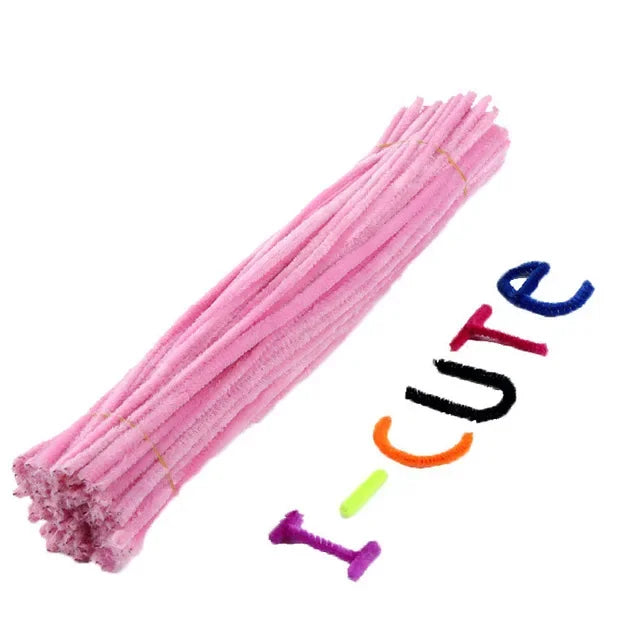 Buy The Best By Artsulli - Art is Long Life Short - 50pcs Chenille Stems Pipe Cleaners Kids Plush Stick Children’s Educational Toys