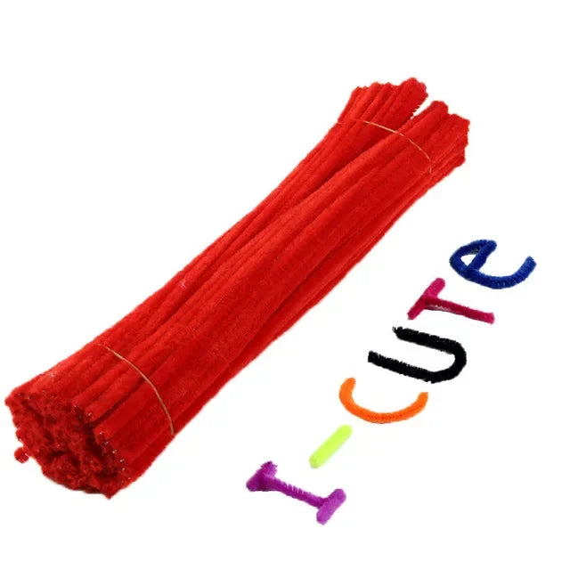 Buy The Best By Artsulli - Art is Long Life Short - 50pcs Chenille Stems Pipe Cleaners Kids Plush Stick Children’s Educational Toys