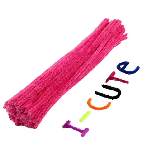 Buy The Best By Artsulli - Art is Long Life Short - 50pcs Chenille Stems Pipe Cleaners Kids Plush Stick Children’s Educational Toys