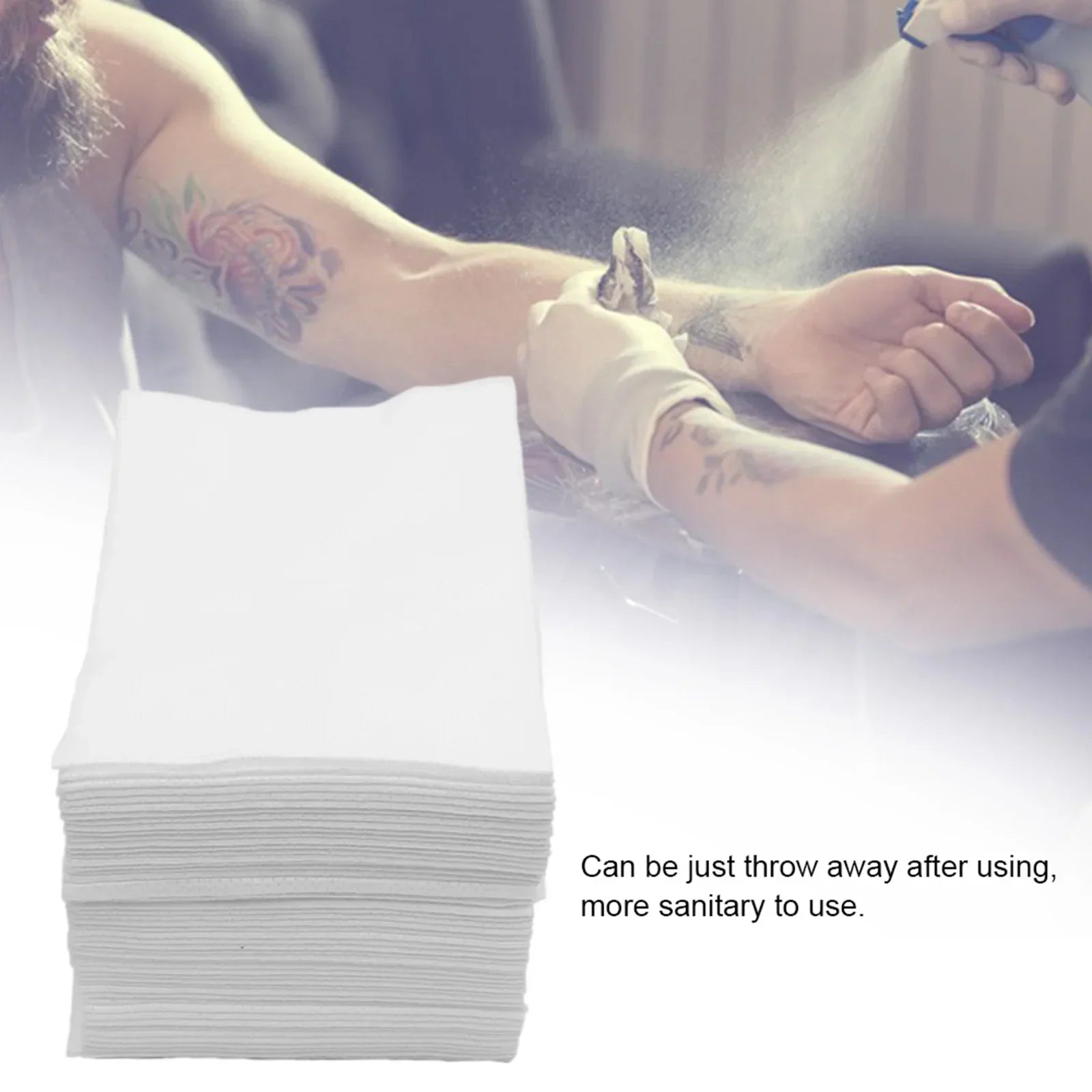 Buy The Best By Artsulli - Art is Long Life Short - 50pcs Disposable Tattoo Wipe Paper Towel Tissue Body Permanent Makeup Cleaning Tools