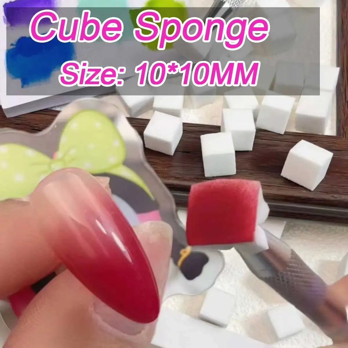 Buy The Best By Artsulli - Art is Long Life Short - 50Pcs Square Nail Sponges + Grab Pen Set Gradient Brushes Gel Polish Design Sponge