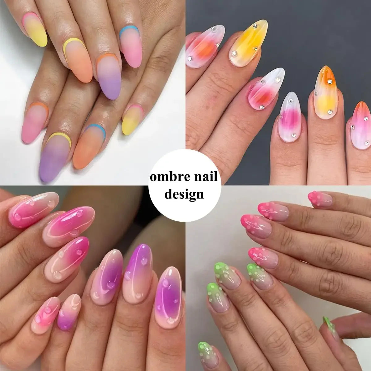 Buy The Best By Artsulli - Art is Long Life Short - 50Pcs Square Nail Sponges + Grab Pen Set Gradient Brushes Gel Polish Design Sponge