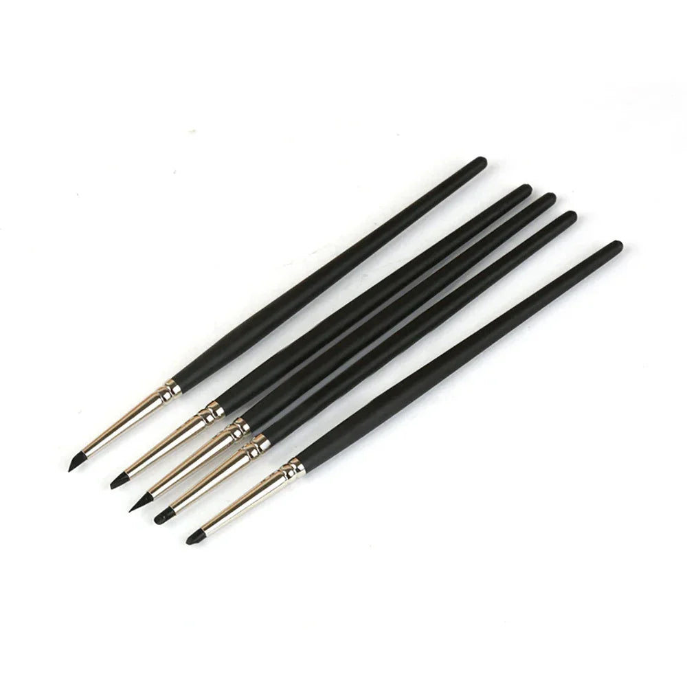 Buy The Best By Artsulli - Art is Long Life Short - 5pcs Silicone Brush Diy Nail Tools Color Shapers Paint Brushes Clay Sculpture Shaping