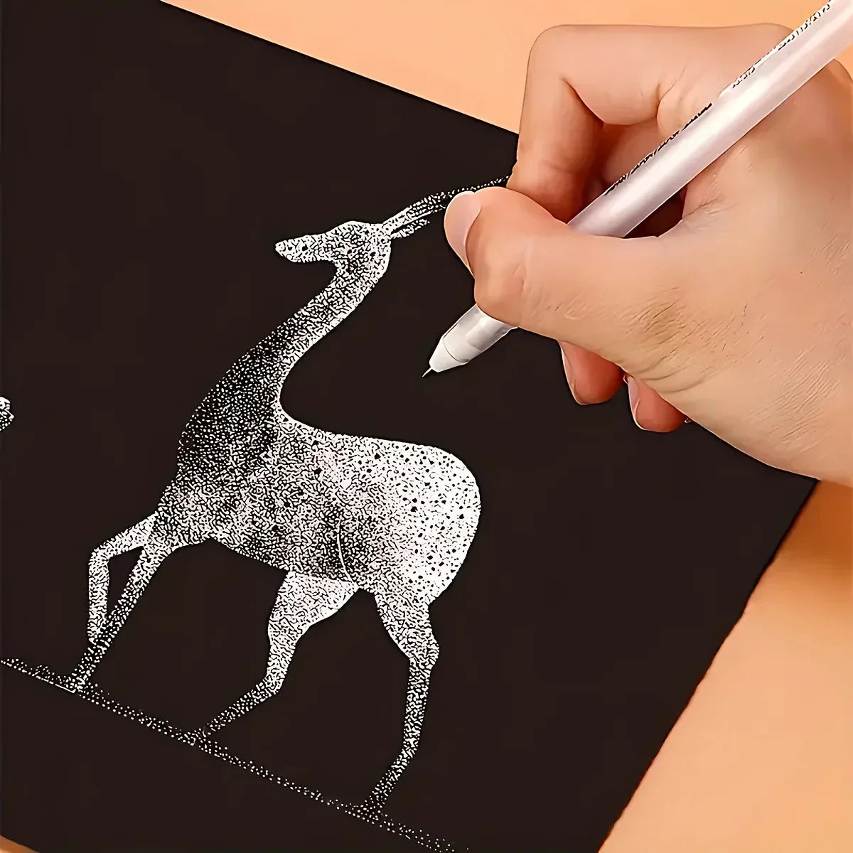 Buy The Best By Artsulli - Art is Long Life Short - 5pcs White Gelly Roll Gel Pen 0.8mm Highlight Marker Drawing Painting Journaling Ink