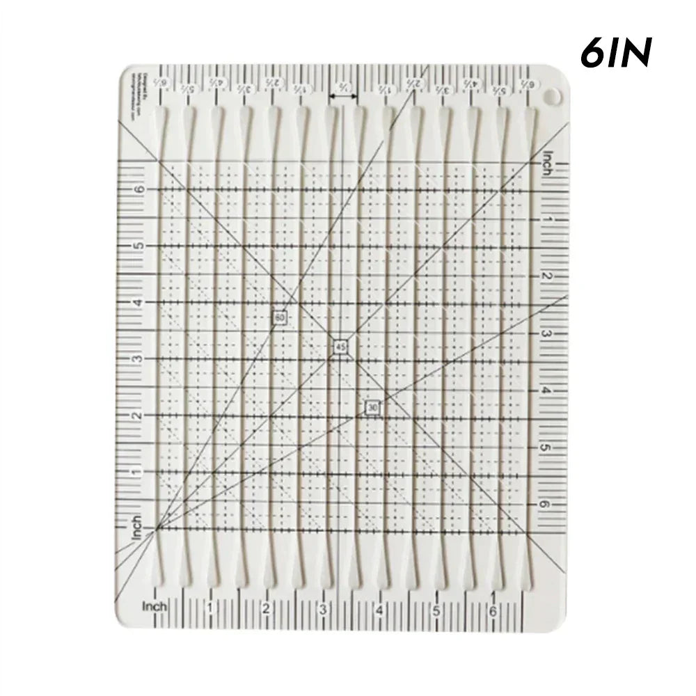 Buy The Best By Artsulli - Art is Long Life Short - 6/12inch Scale Slotted Quilting Ruler Acrylic Fabric Strip Cutting Sewing Patchwork