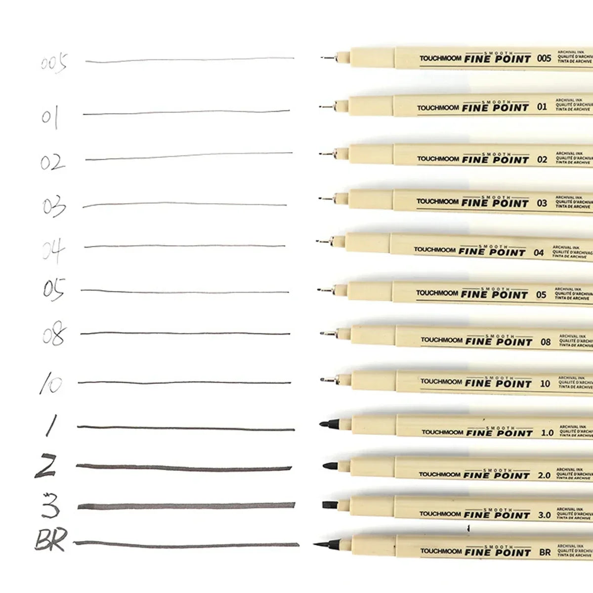 Buy The Best By Artsulli - Art is Long Life Short - 6-12Pcs/Set Hook Needle Pen Hand-painted Fineliner Sketch Student Study Office Supplies