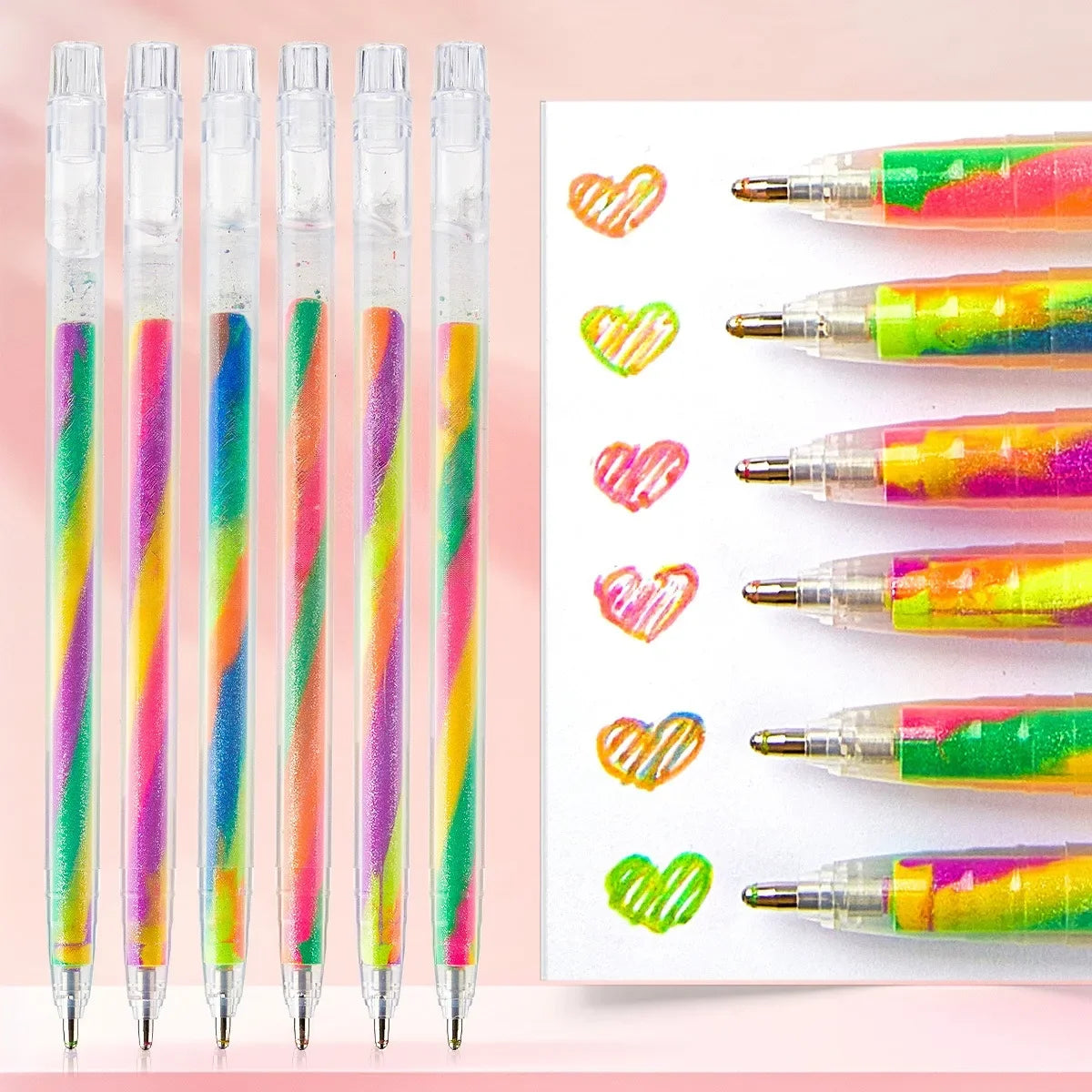 Buy The Best By Artsulli - Art is Long Life Short - 6/18 Colors Dreamy Rainbow Color Changing Gel Pens Set of 1.0mm NIB for Kids Adults