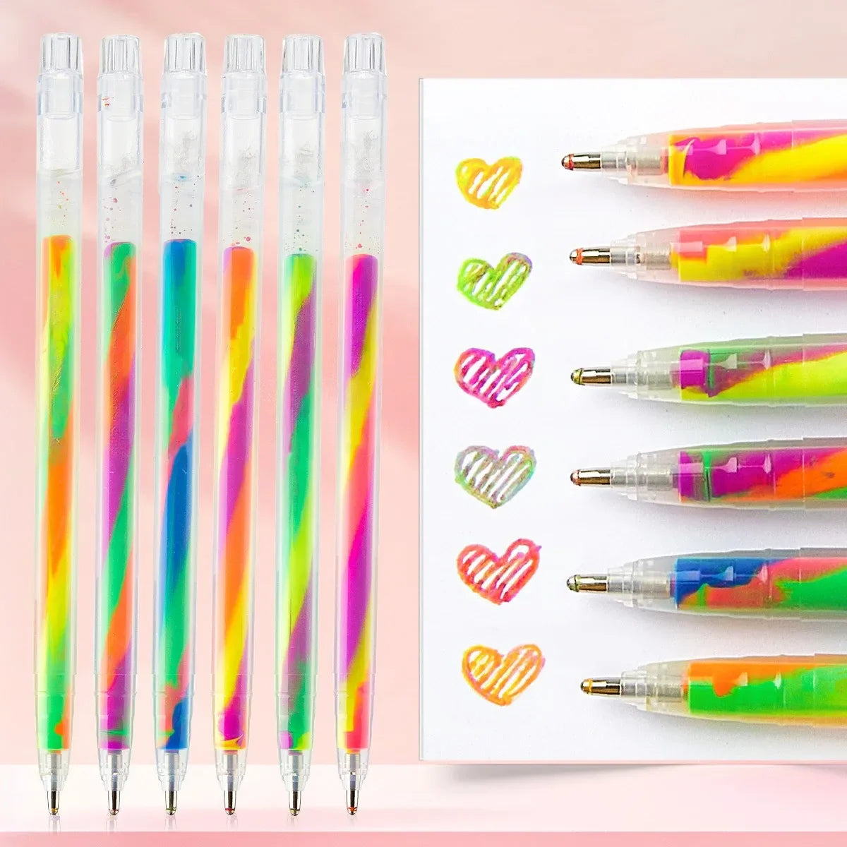 Buy The Best By Artsulli - Art is Long Life Short - 6/18 Colors Dreamy Rainbow Color Changing Gel Pens Set of 1.0mm NIB for Kids Adults