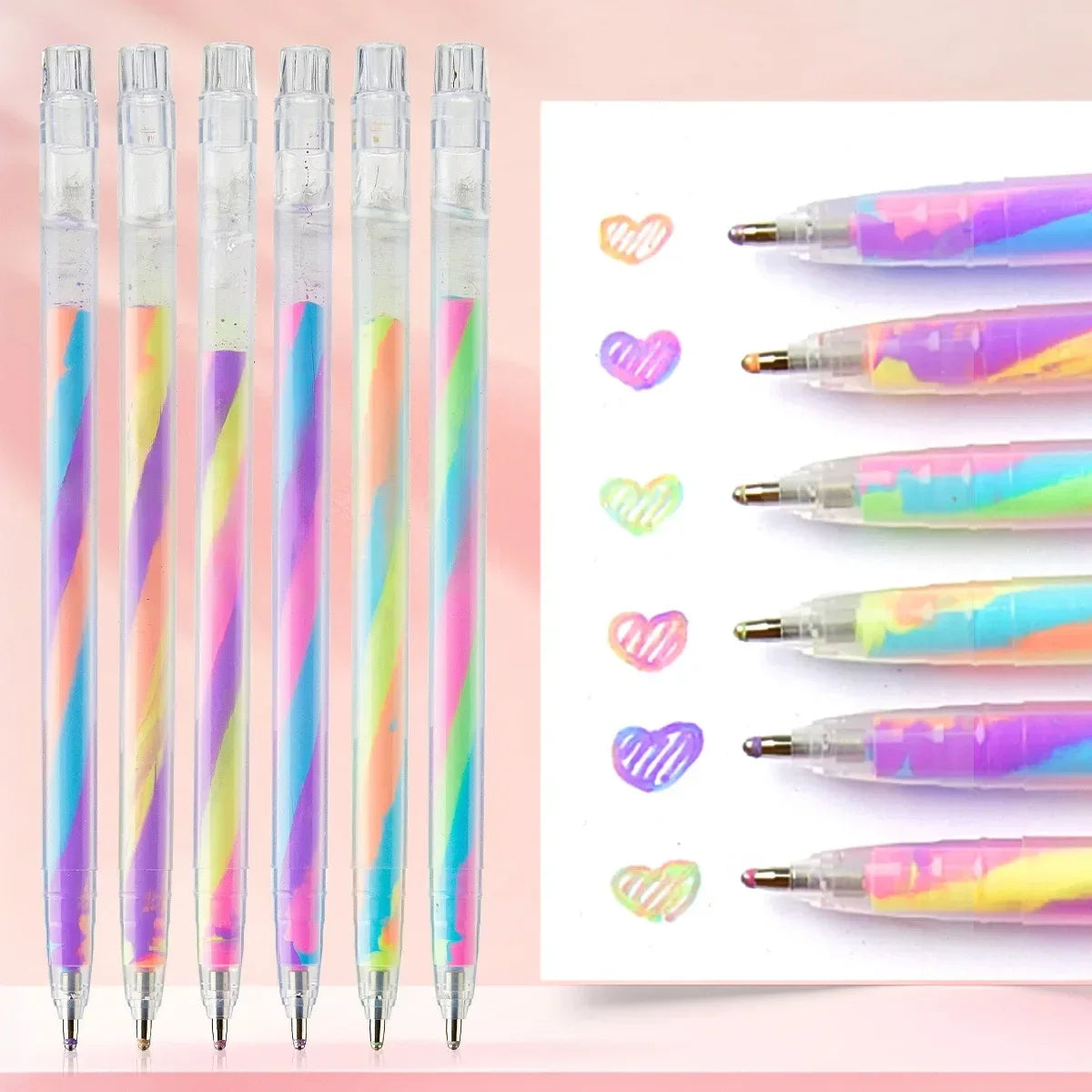 Buy The Best By Artsulli - Art is Long Life Short - 6/18 Colors Dreamy Rainbow Color Changing Gel Pens Set of 1.0mm NIB for Kids Adults