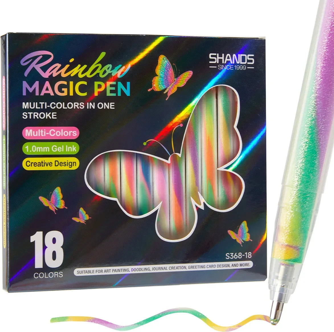 Buy The Best By Artsulli - Art is Long Life Short - 6/18 Colors Dreamy Rainbow Color Changing Gel Pens Set of 1.0mm NIB for Kids Adults