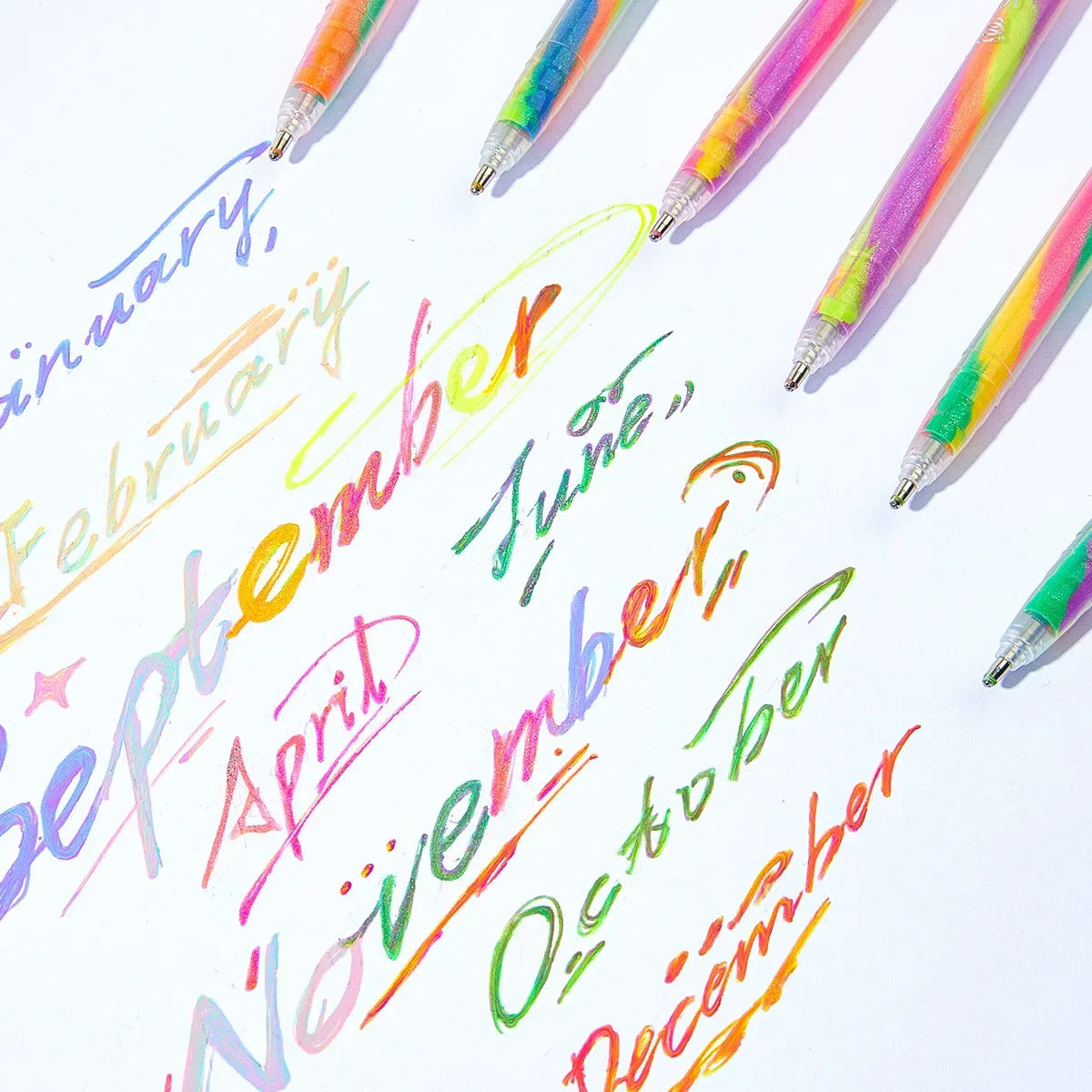 Buy The Best By Artsulli - Art is Long Life Short - 6/18 Colors Dreamy Rainbow Color Changing Gel Pens Set of 1.0mm NIB for Kids Adults