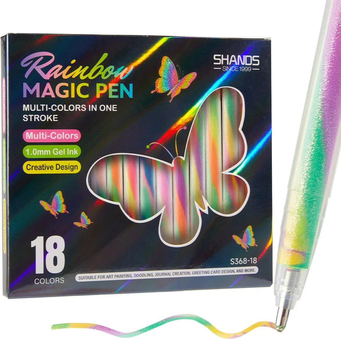Buy The Best By Artsulli - Art is Long Life Short - 6/18 Colors Dreamy Rainbow Color Changing Gel Pens Set of 1.0mm NIB for Kids Adults