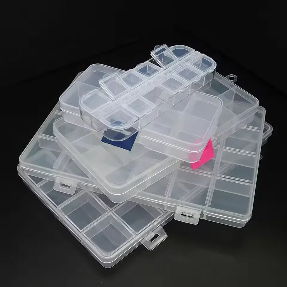 Buy The Best By Artsulli - Art is Long Life Short - 6-24 Compartments Plastic Storage Box Organizer Jewelry Container with Dividers