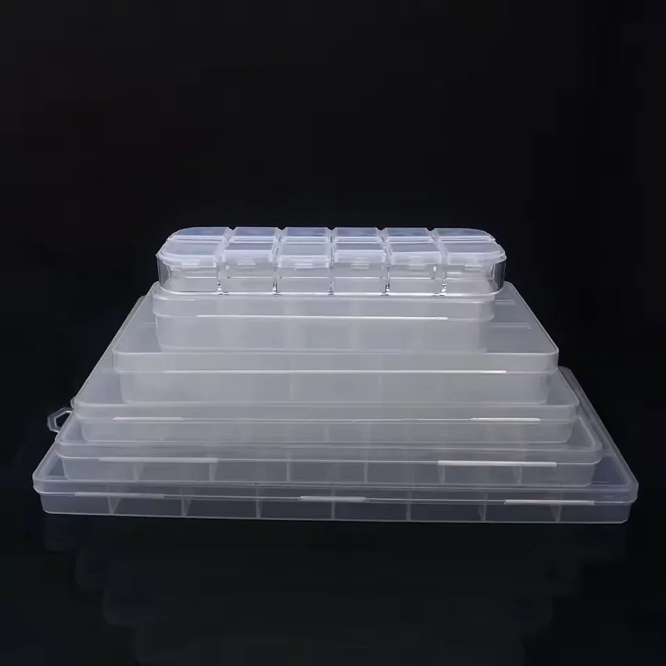 Buy The Best By Artsulli - Art is Long Life Short - 6-24 Compartments Plastic Storage Box Organizer Jewelry Container with Dividers