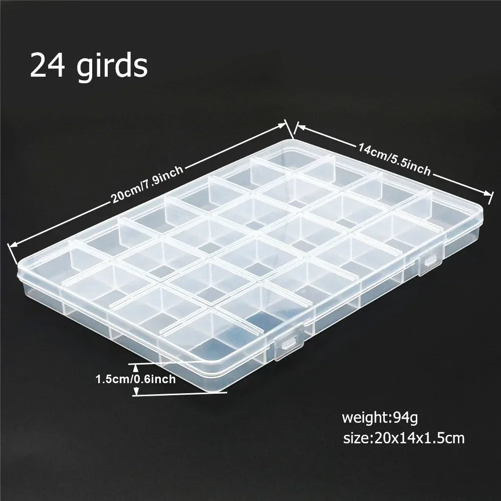 Buy The Best By Artsulli - Art is Long Life Short - 6-32 Compartments Plastic Storage Box Organizer Jewelry Container with Dividers