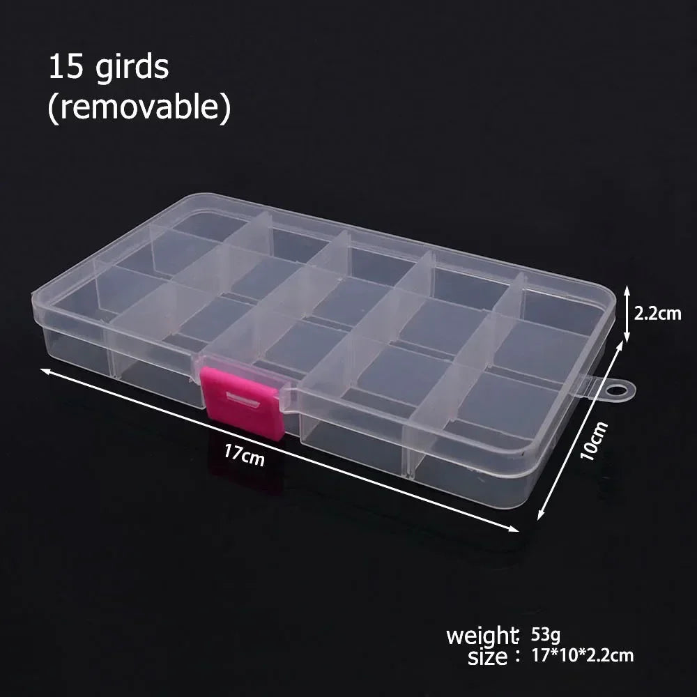 Buy The Best By Artsulli - Art is Long Life Short - 6-32 Compartments Plastic Storage Box Organizer Jewelry Container with Dividers