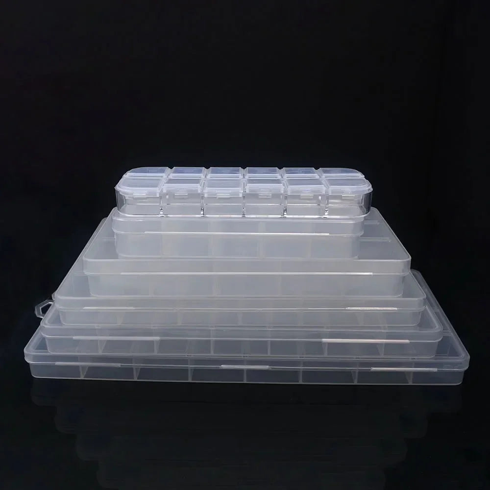 Buy The Best By Artsulli - Art is Long Life Short - 6-32 Compartments Plastic Storage Box Organizer Jewelry Container with Dividers