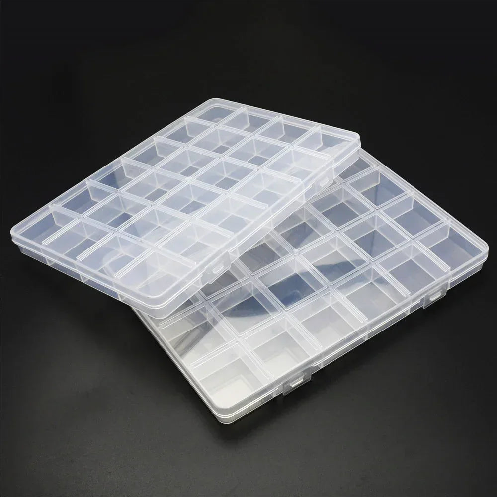 Buy The Best By Artsulli - Art is Long Life Short - 6-32 Compartments Plastic Storage Box Organizer Jewelry Container with Dividers