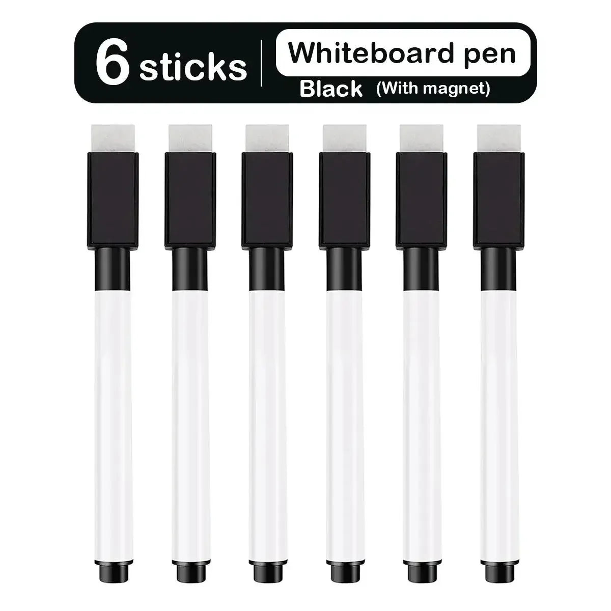Buy The Best By Artsulli - Art is Long Life Short - 6/8pcs Magnetic Colorful Whiteboard Pen Black White Board Markers Built In Eraser