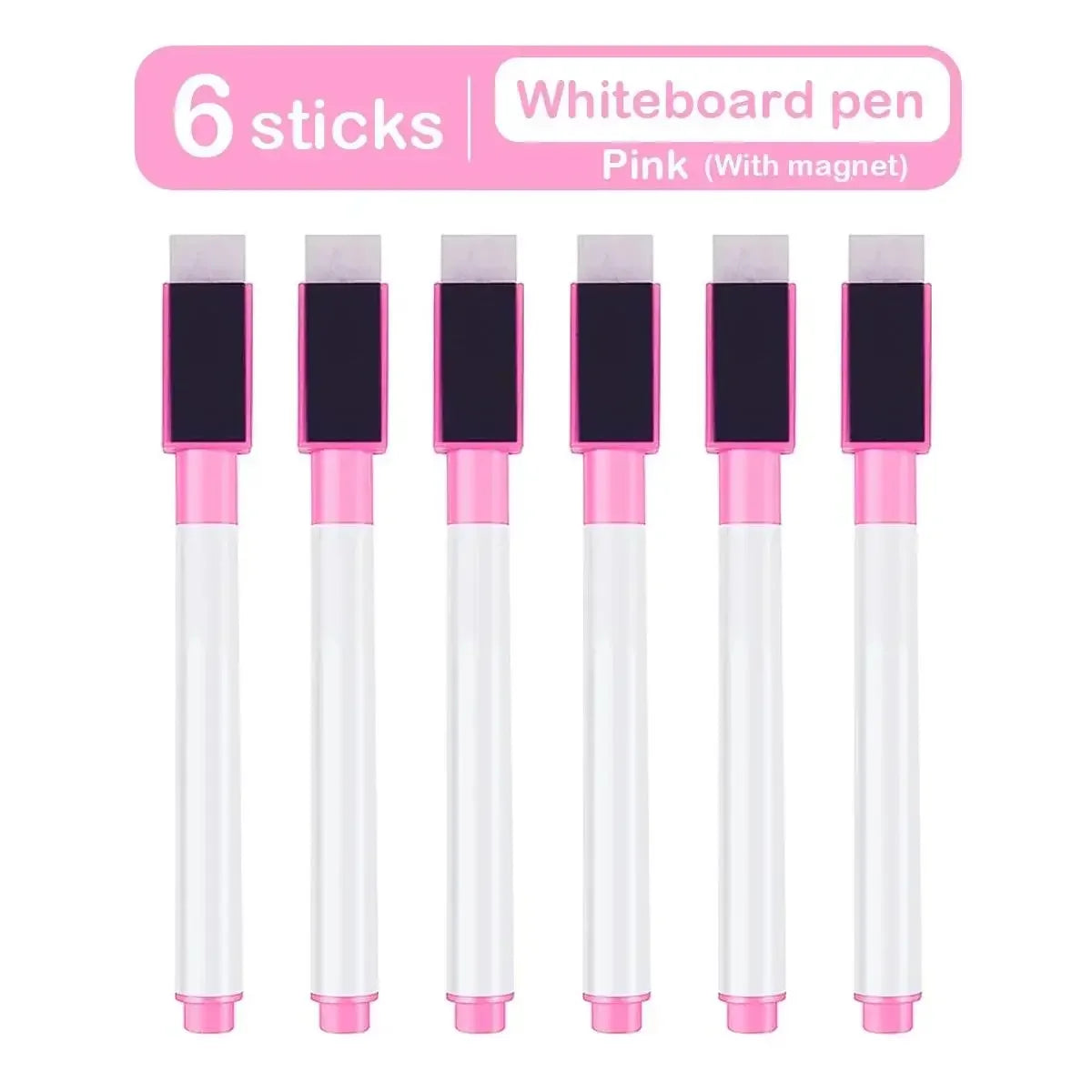 Buy The Best By Artsulli - Art is Long Life Short - 6/8pcs Magnetic Colorful Whiteboard Pen Black White Board Markers Built In Eraser