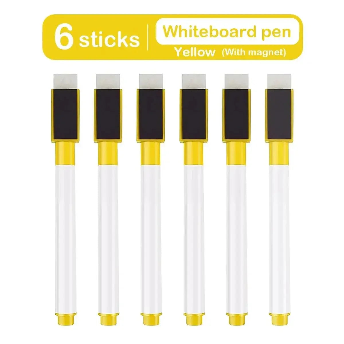 Buy The Best By Artsulli - Art is Long Life Short - 6/8pcs Magnetic Colorful Whiteboard Pen Black White Board Markers Built In Eraser