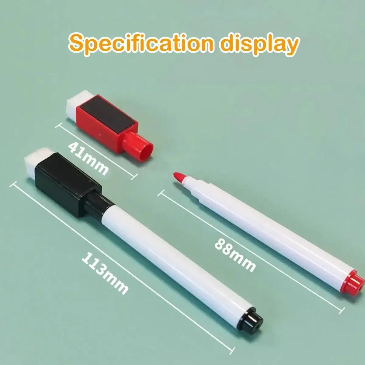 Buy The Best By Artsulli - Art is Long Life Short - 6/8pcs Magnetic Colorful Whiteboard Pen Black White Board Markers Built In Eraser