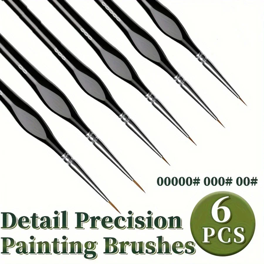 Buy The Best By Artsulli - Art is Long Life Short - 6/9pcs fine tipped brush set with triangular handle professional art supplies suitable