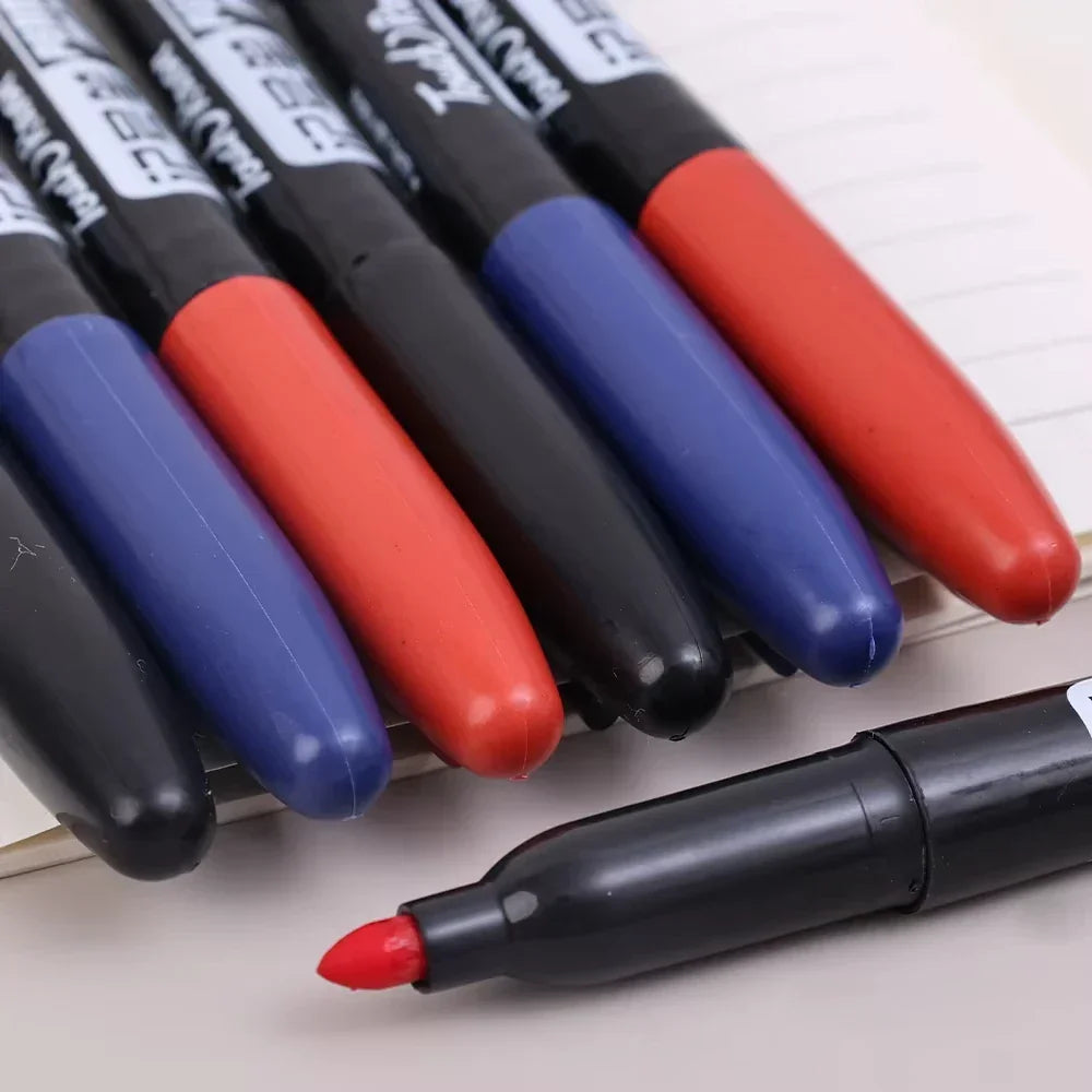 Buy The Best By Artsulli - Art is Long Life Short - 6 PCS Permanent Marker Pen Manga Drawing Markers Black Blue Red Waterproof Ink Sketch
