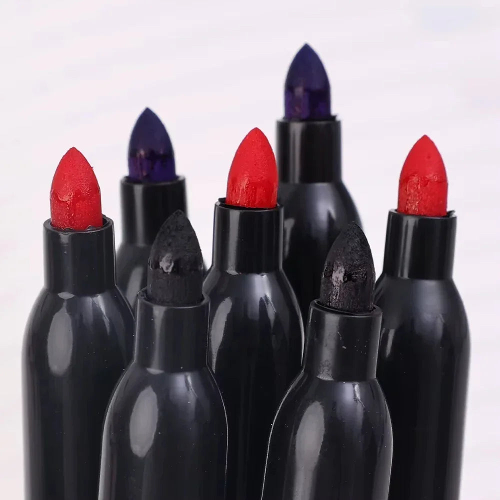 Buy The Best By Artsulli - Art is Long Life Short - 6 PCS Permanent Marker Pen Manga Drawing Markers Black Blue Red Waterproof Ink Sketch