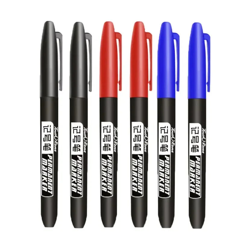 Buy The Best By Artsulli - Art is Long Life Short - 6 PCS Permanent Marker Pen Manga Drawing Markers Black Blue Red Waterproof Ink Sketch
