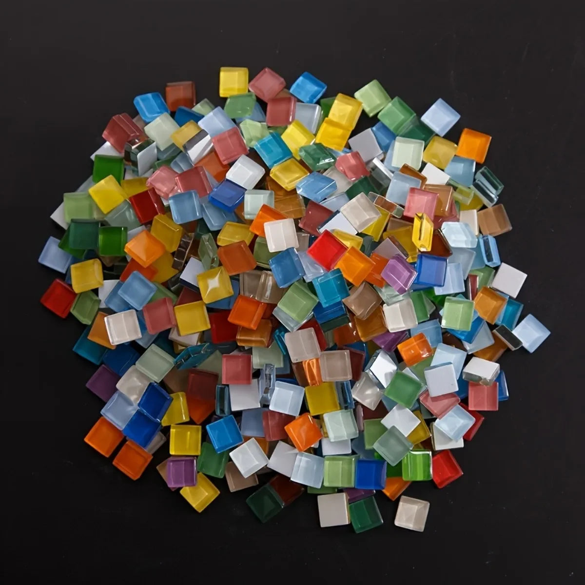 Buy The Best By Artsulli - Art is Long Life Short - 600pcs Sparkling Crystal Glass Mosaic Tiles Checkered Pattern Handmade DIY Supplies