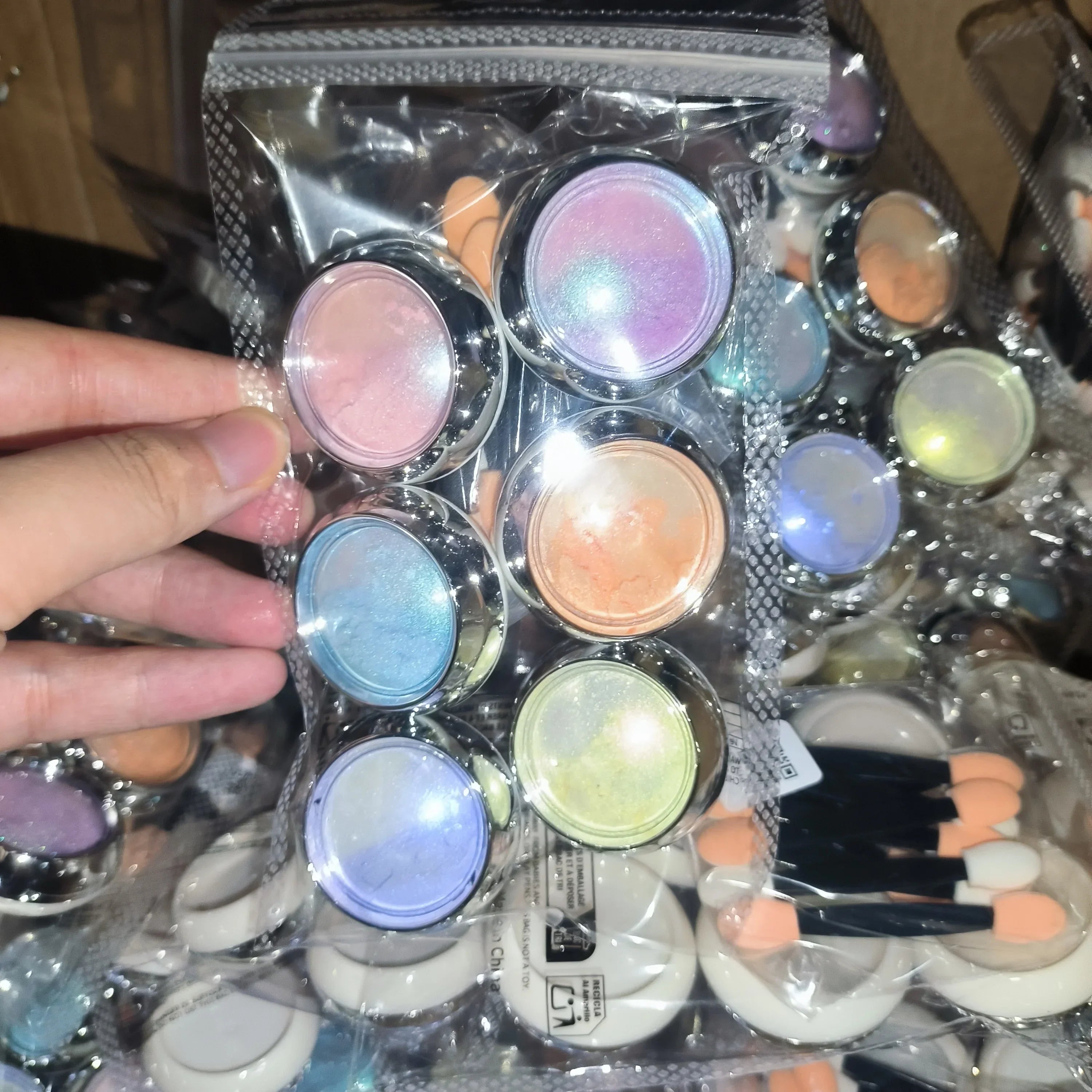 Buy The Best By Artsulli - Art is Long Life Short - 6Jars/Set Aurora Mermaid Nail Powder(with Brushes) Holographic Pearlescent Chrome