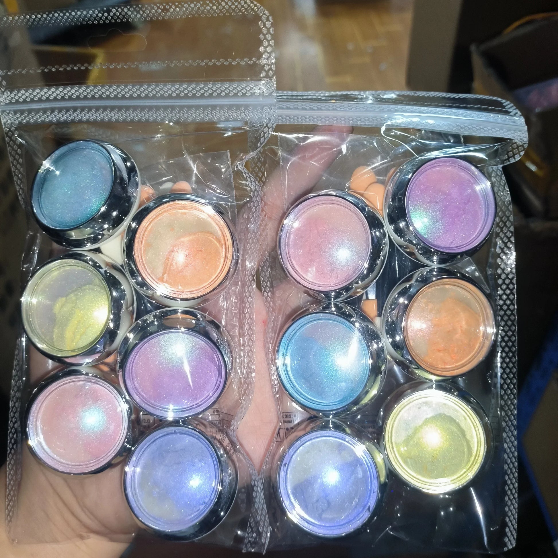 Buy The Best By Artsulli - Art is Long Life Short - 6Jars/Set Aurora Mermaid Nail Powder(with Brushes) Holographic Pearlescent Chrome